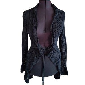 2-Sweater Bundle: Ivory Sweater Jacket and Black Sweater Jacket